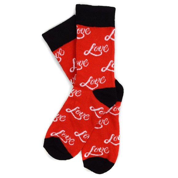 Women's Love Novelty Socks Red - Picture 3 of 3